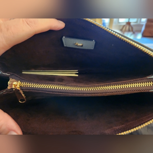 Radley London Hillgate Place Soft Gray Leather/Chain Crossbody W/ Dust Bag NWT - Picture 11 of 16